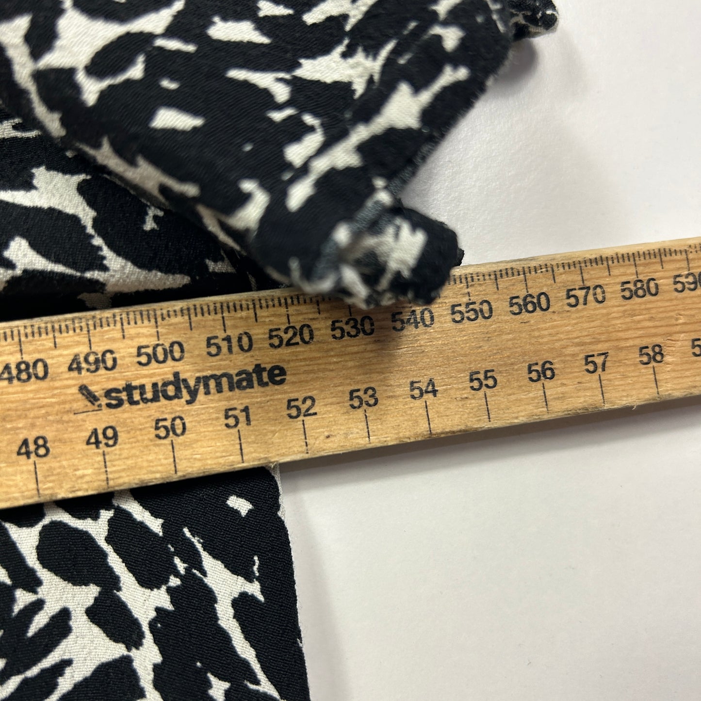 Mister Zimi Black and White Animal Print Top - Size 14
