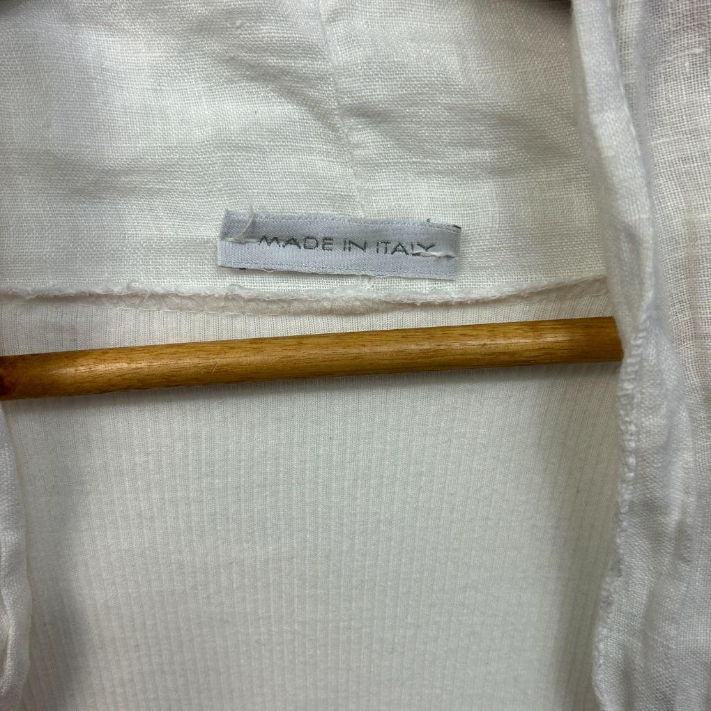 White Linen Italian Jacket - One Size