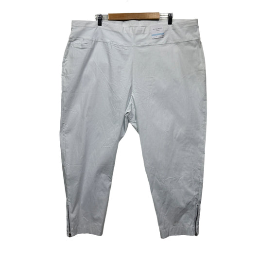 Autograph Pants Size 26 White Cropped Viscose Blend New