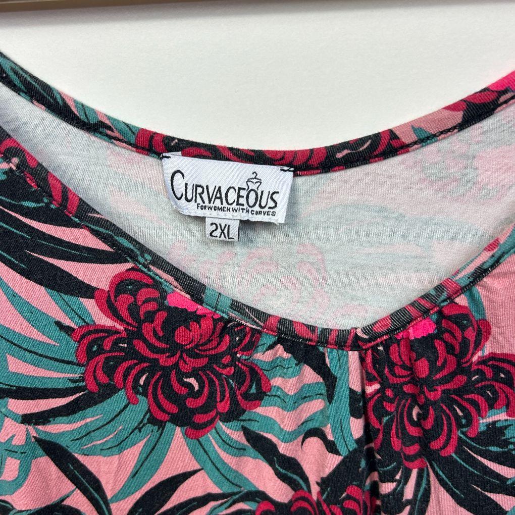 Curvaceous Multicoloured Dress - Size 2XL