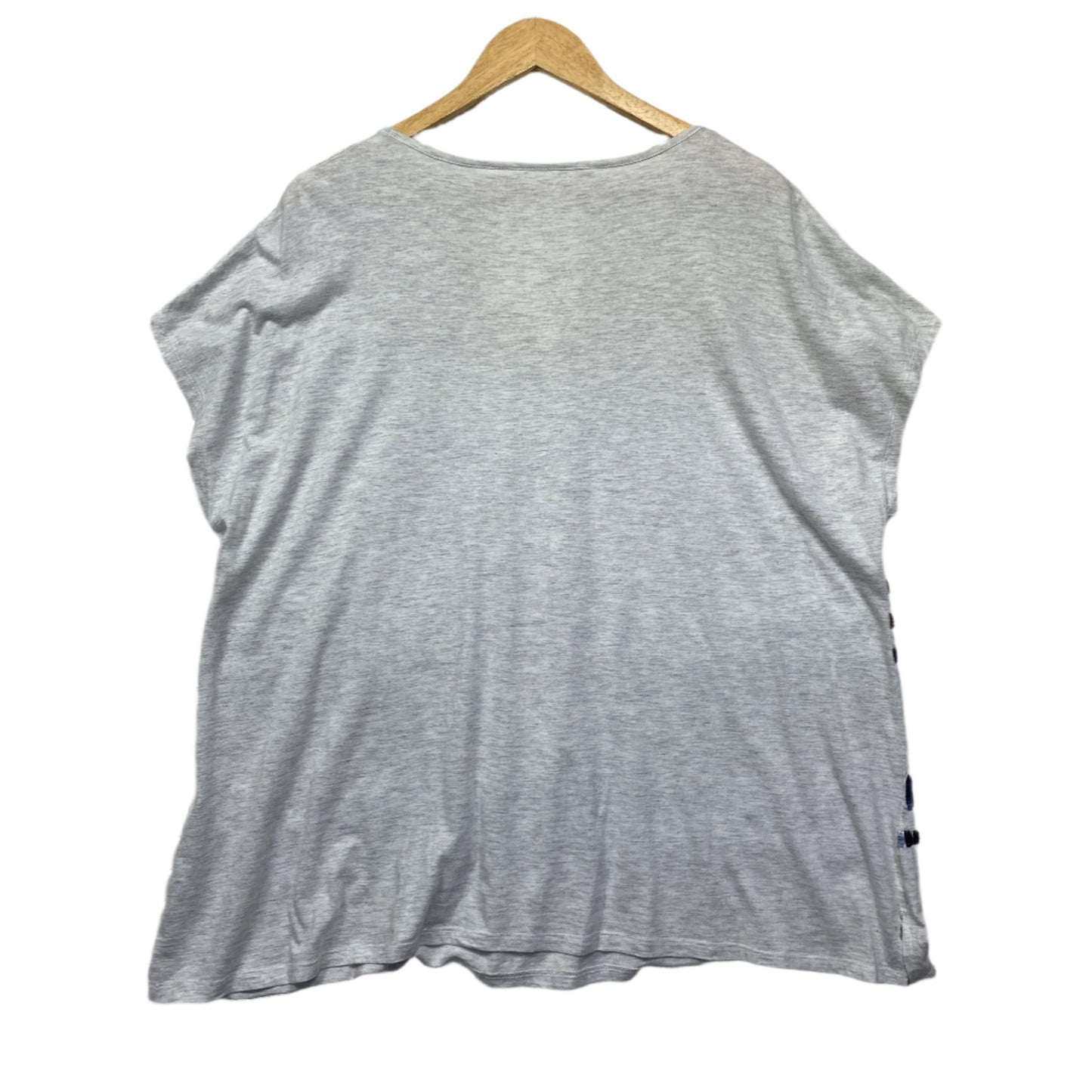 Virtuelle Top Size 16 Grey Short Sleeve Sequins