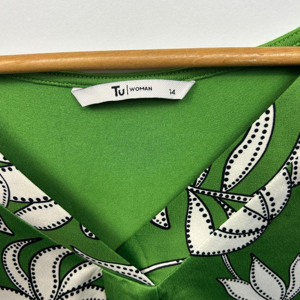 Tu Green Top - Size 14