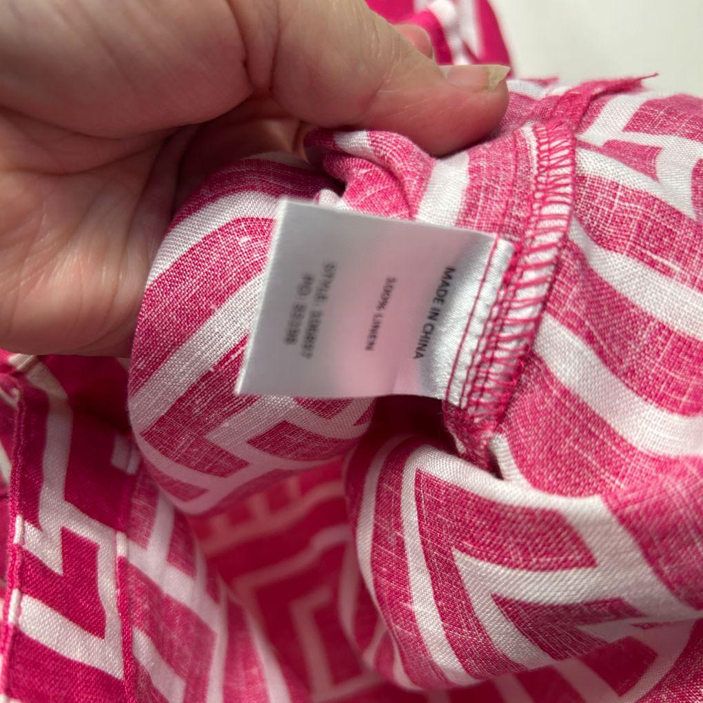 Noni B Pink Linen Shirt - Size 12