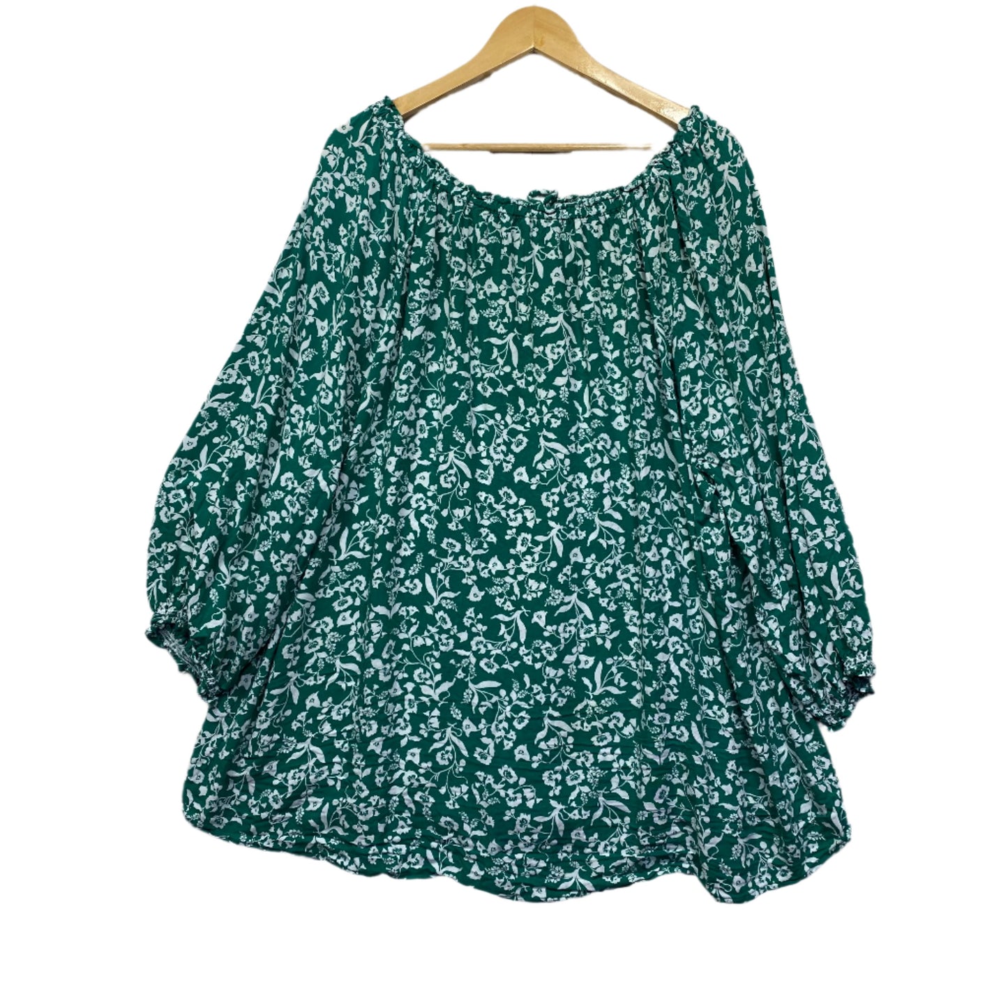 Autograph Tops Size  24 Plus Long Sleeve Green Viscose