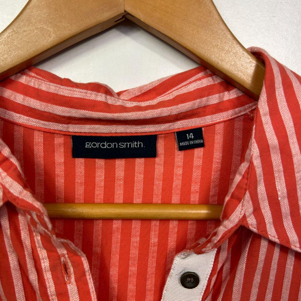 Gordon Smith Coral Cotton Shirt - Size 14