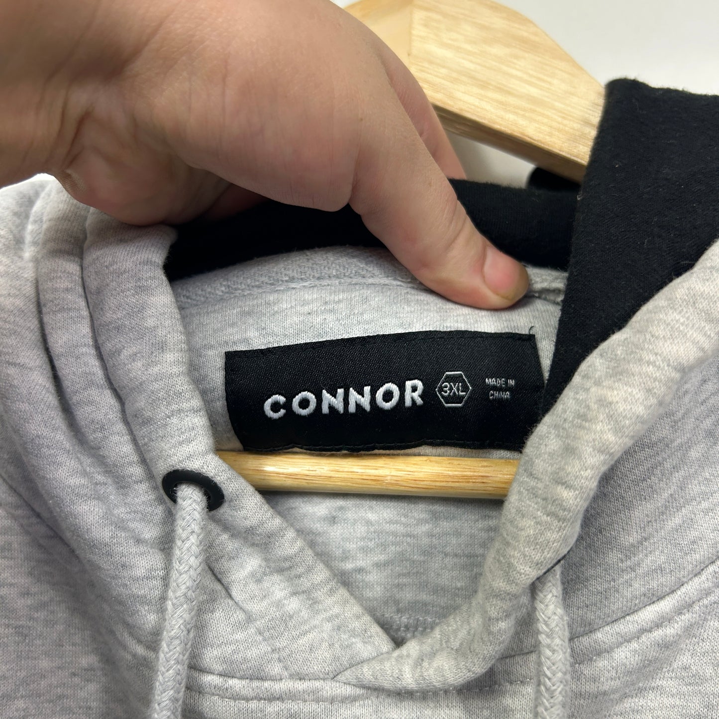 Connor Grey Hoodie with Momentum Graphics - Size 3XL