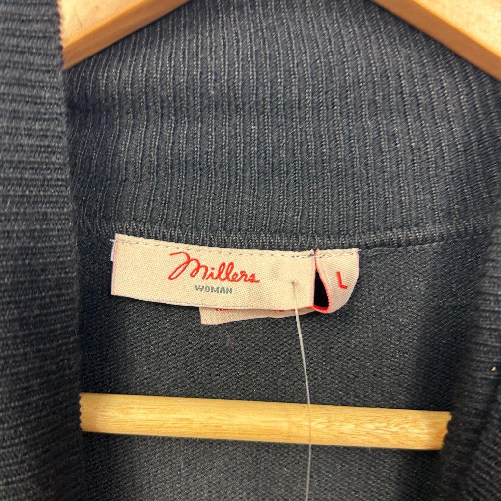 Millers Black Roll Neck Jumper - Size L