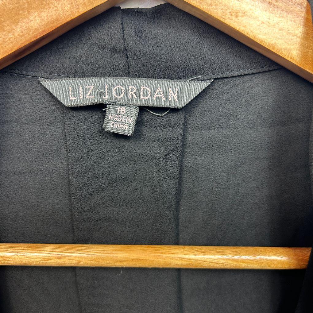Liz Jordan Black Top - Size 16