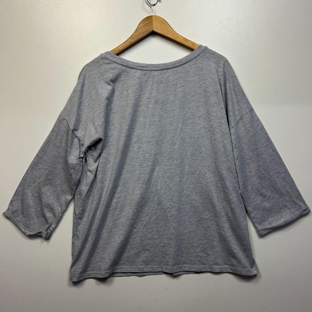Haven Grey Cotton Top Sweatshirt Jumper - Size L/XL