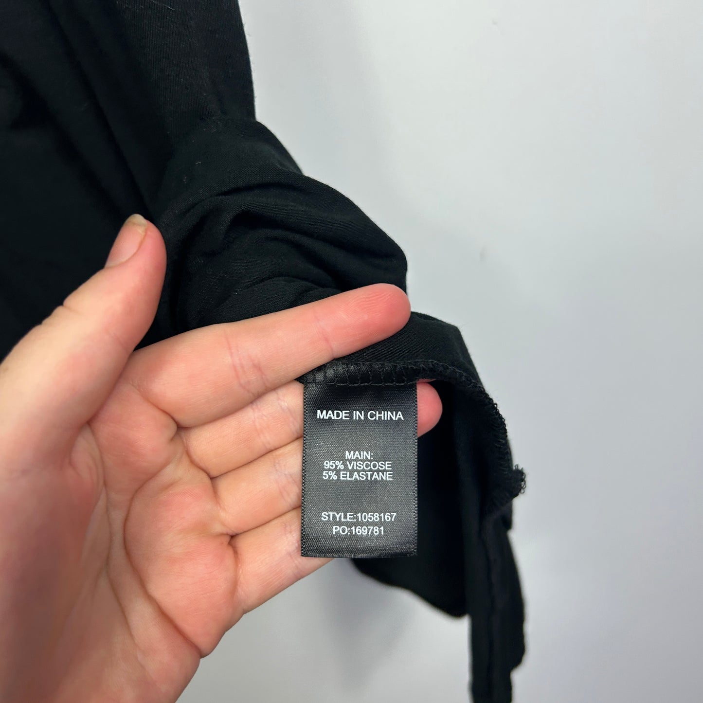 Beme Black Relaxed Fit Tunic Top - Size 14