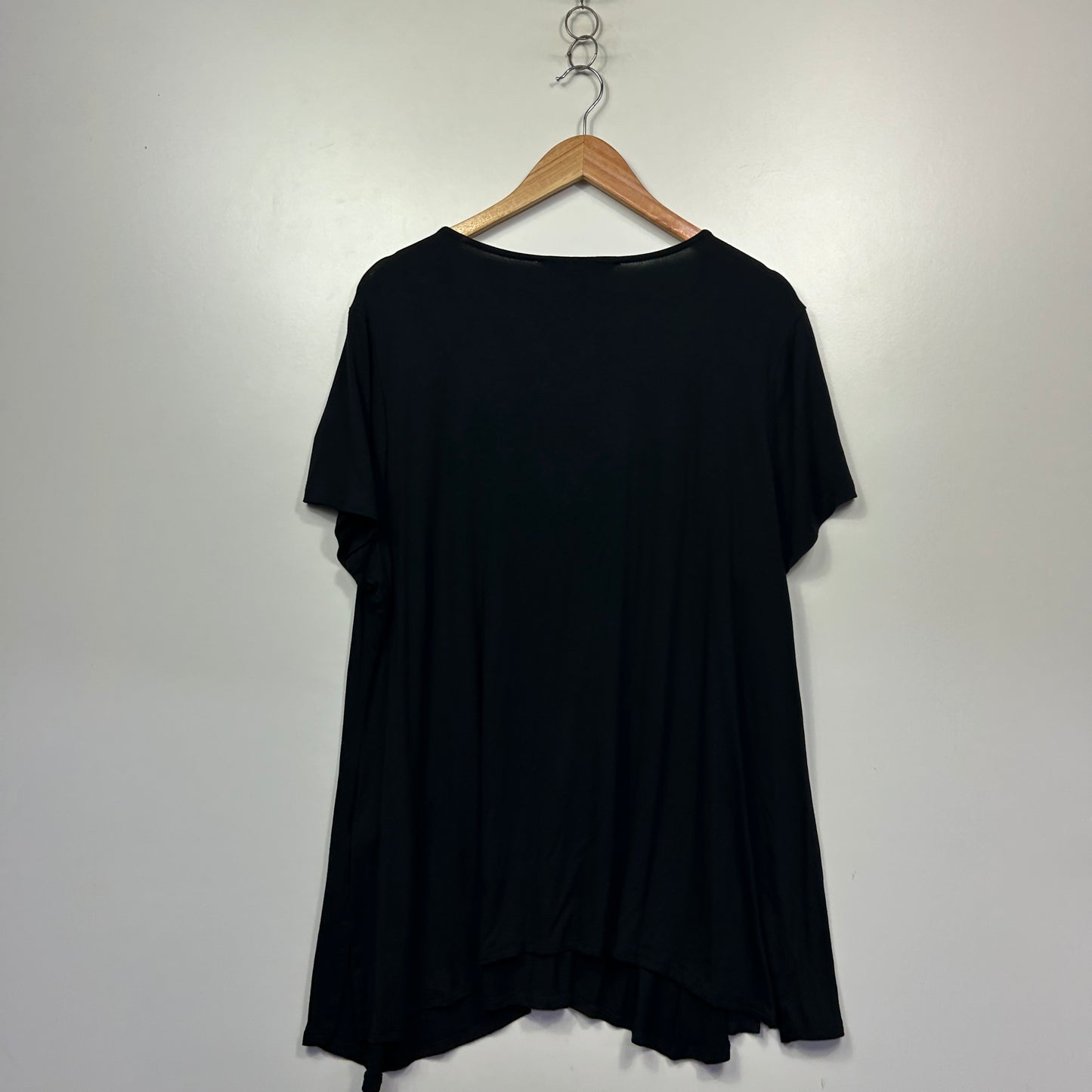 Beme Black Relaxed Fit Tunic Top - Size 14