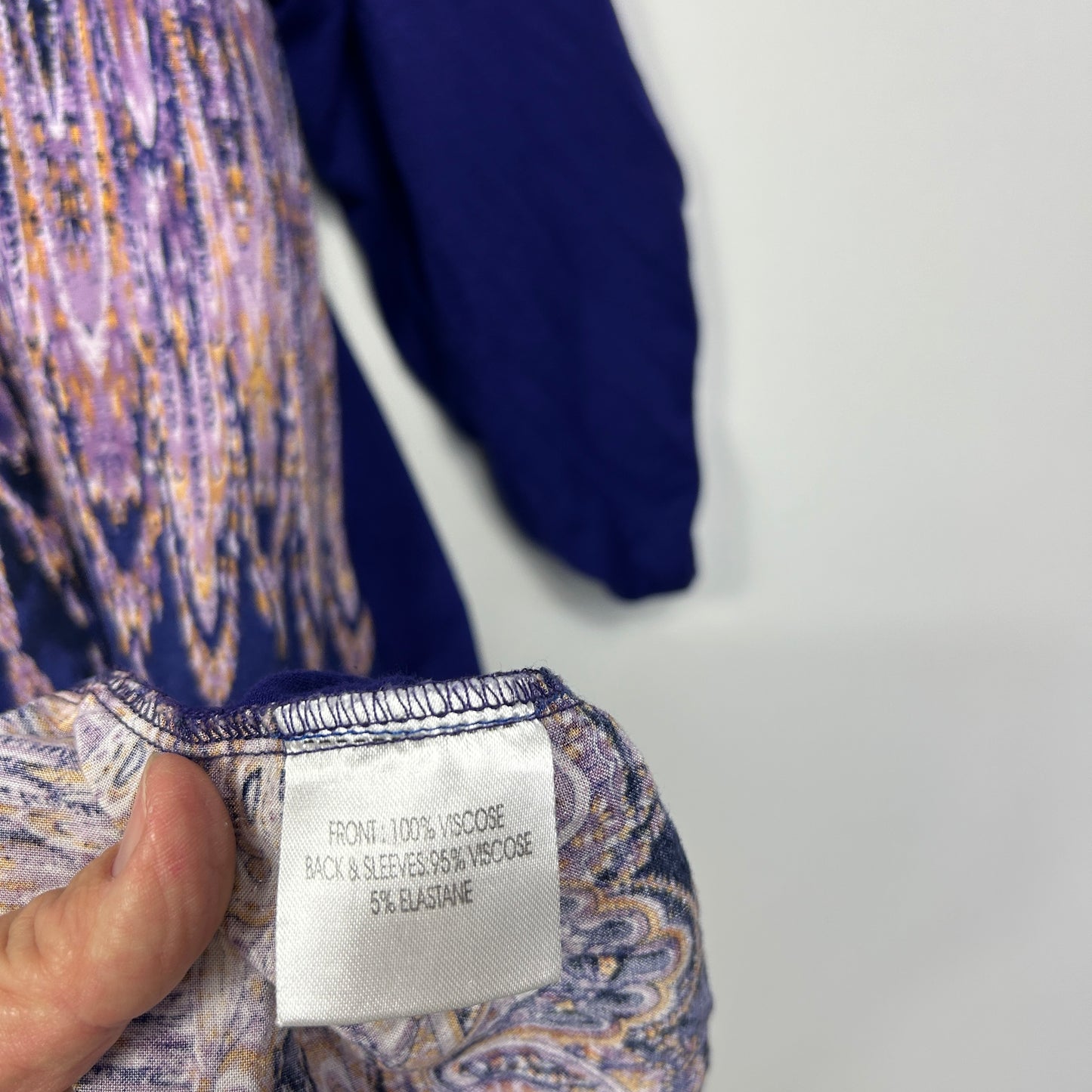 Autograph Navy Pink Tunic Top - Size 16