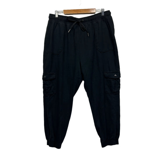 Target Jogger Pants Size 16 Black Pockets Cotton Drawstring
