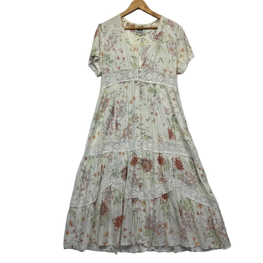 Jaase Boho Floral Maxi Dress - Size XL