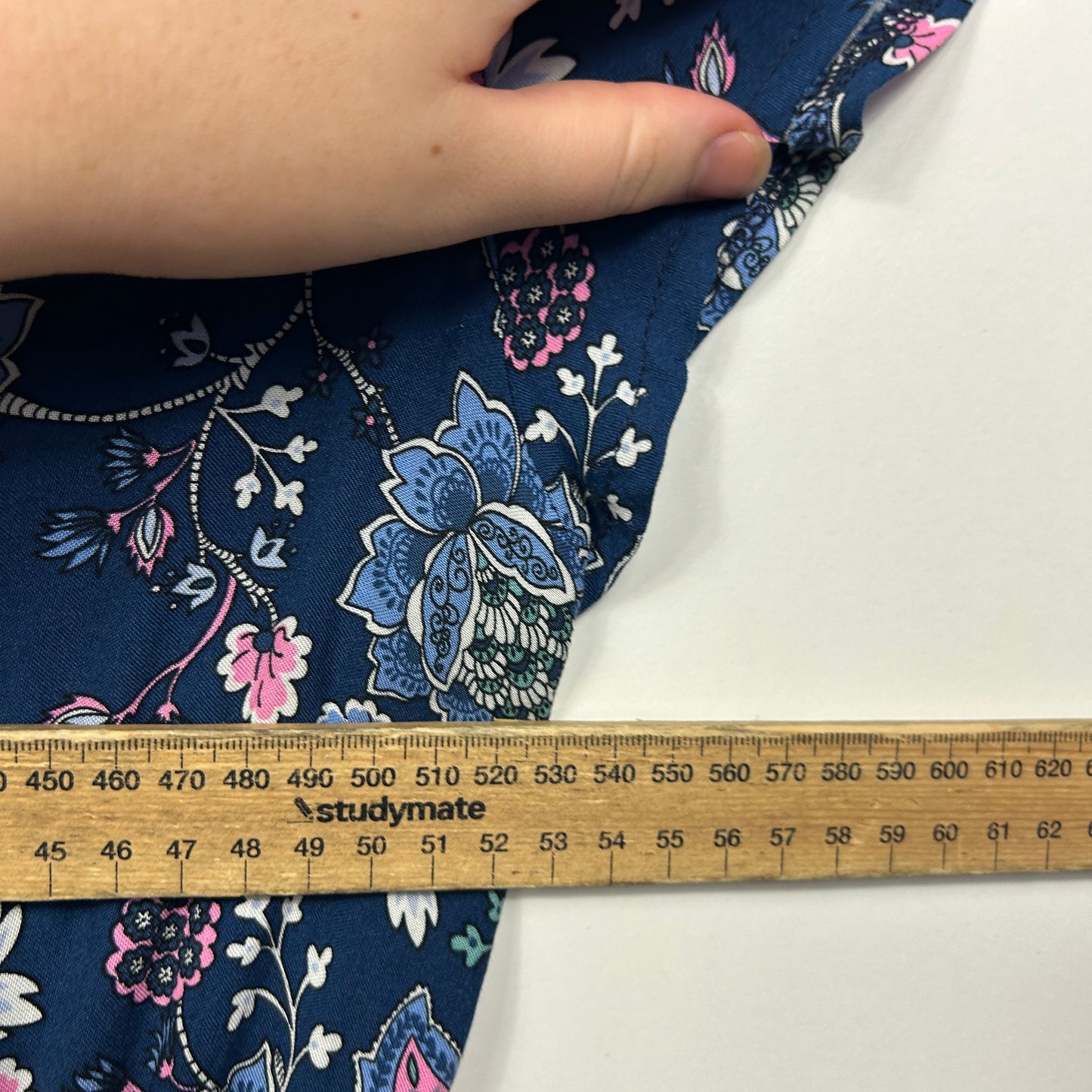 Grace & Co Navy Floral Paisley Boho Dress - Size 18