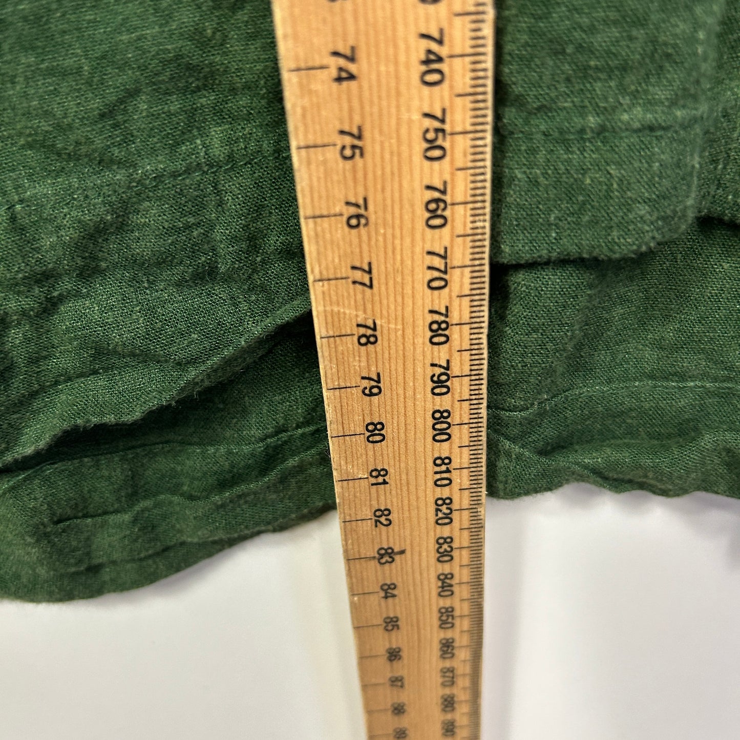 Autograph Linen Cropped Pants Size 28 Green Pockets