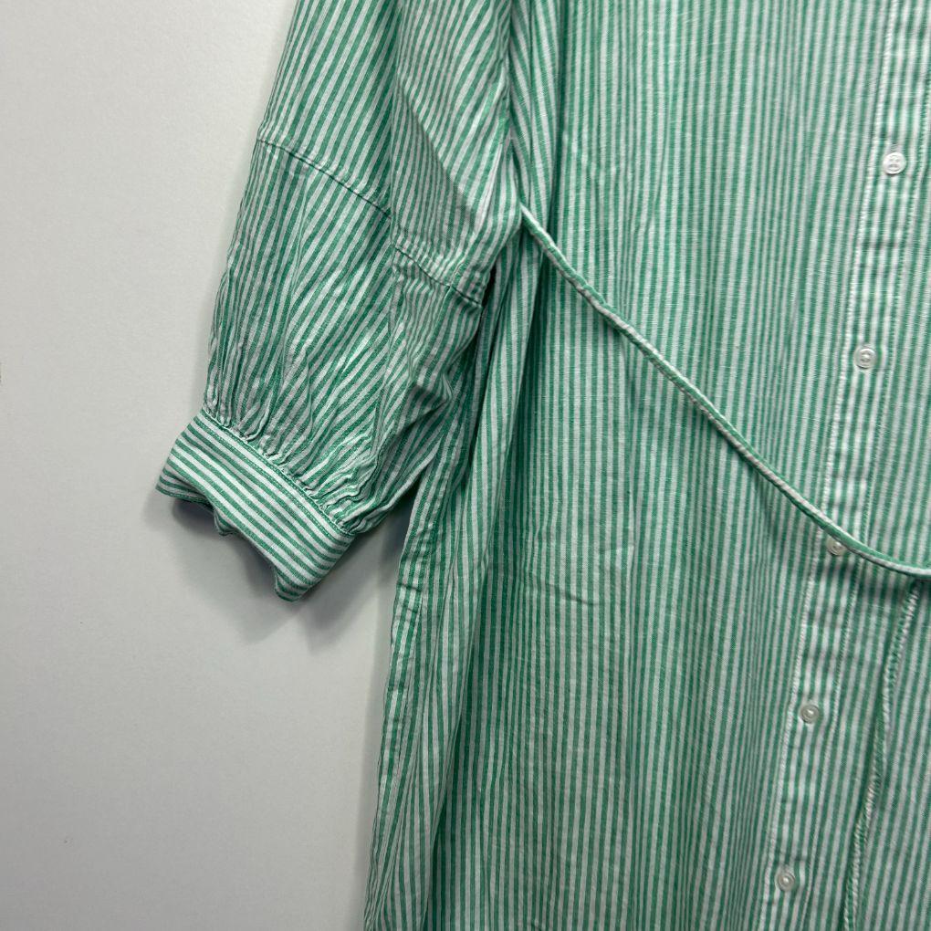 H&M Green Linen Shirt Dress - Size XL