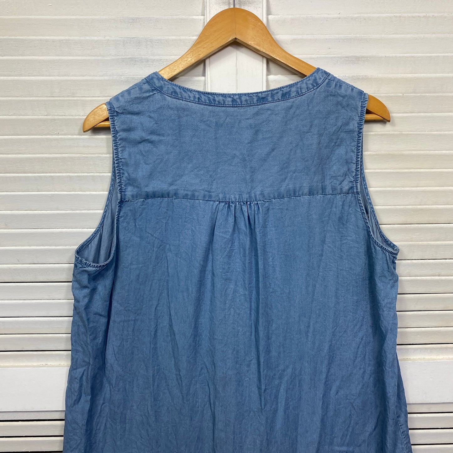 Katies Dress Size 18 Plus Sleeveless Chambray Lyocell