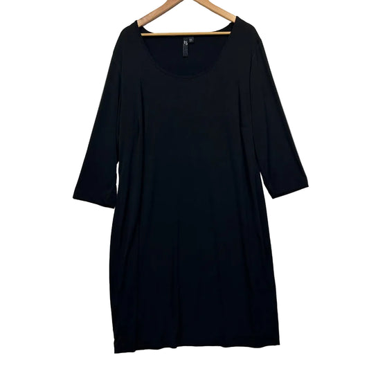 Taking Shape Black Dress - Size 18/M