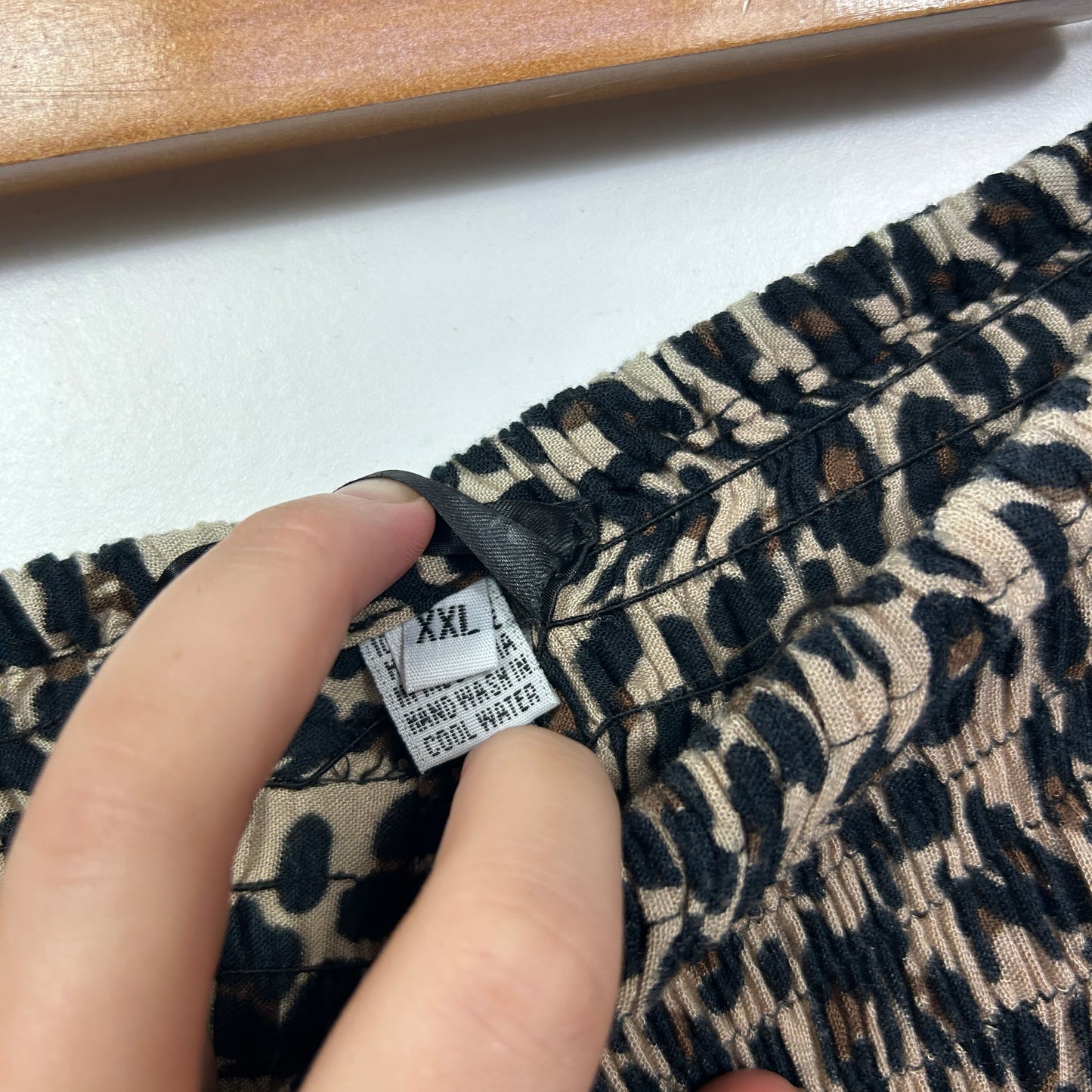 Mille & Me Leopard Print Spilt Leg Pants - Size 2XL