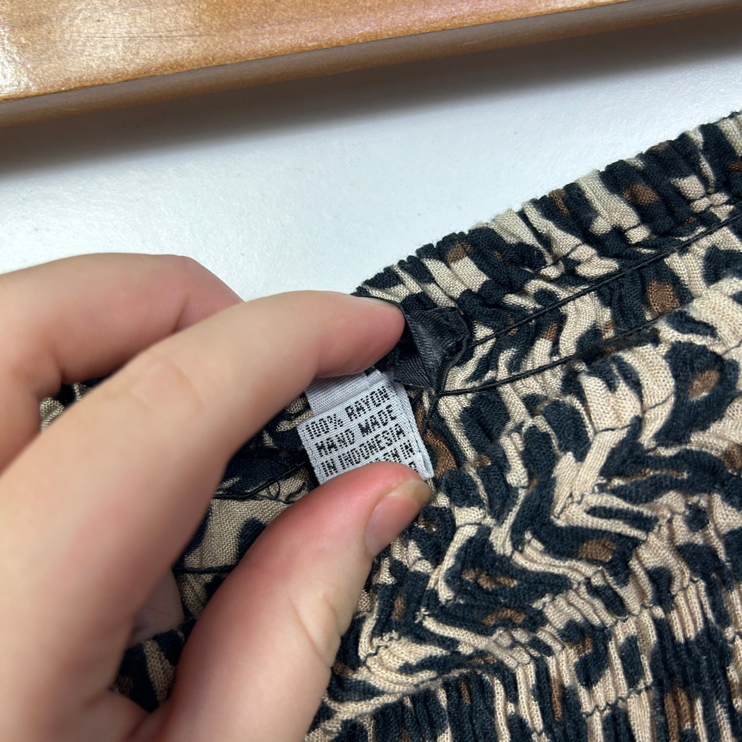 Mille & Me Leopard Print Spilt Leg Pants - Size 2XL