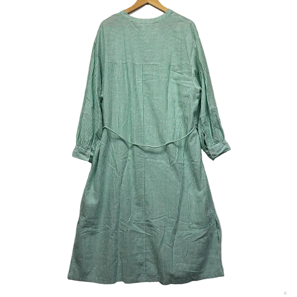 H&M Green Linen Shirt Dress - Size XL