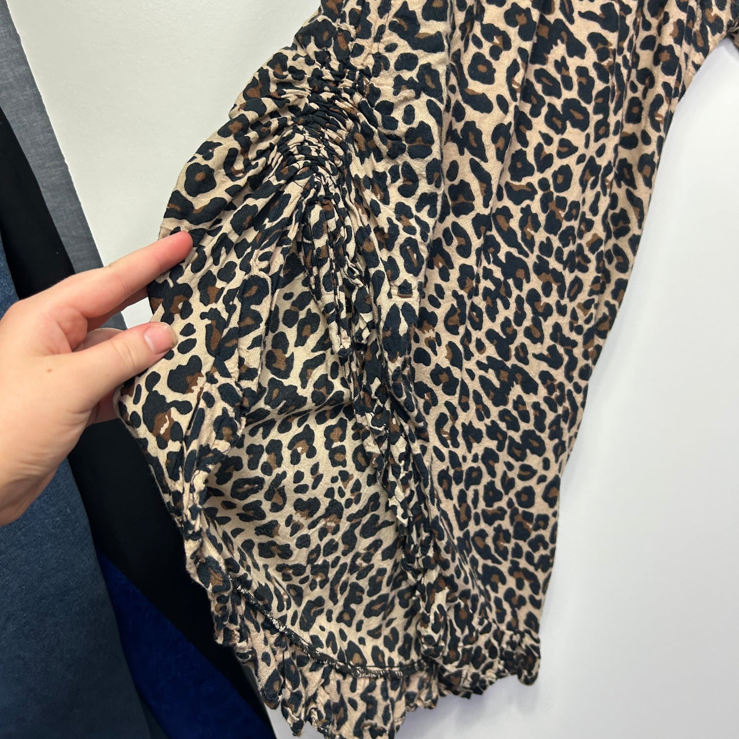 Mille & Me Leopard Print Spilt Leg Pants - Size 2XL