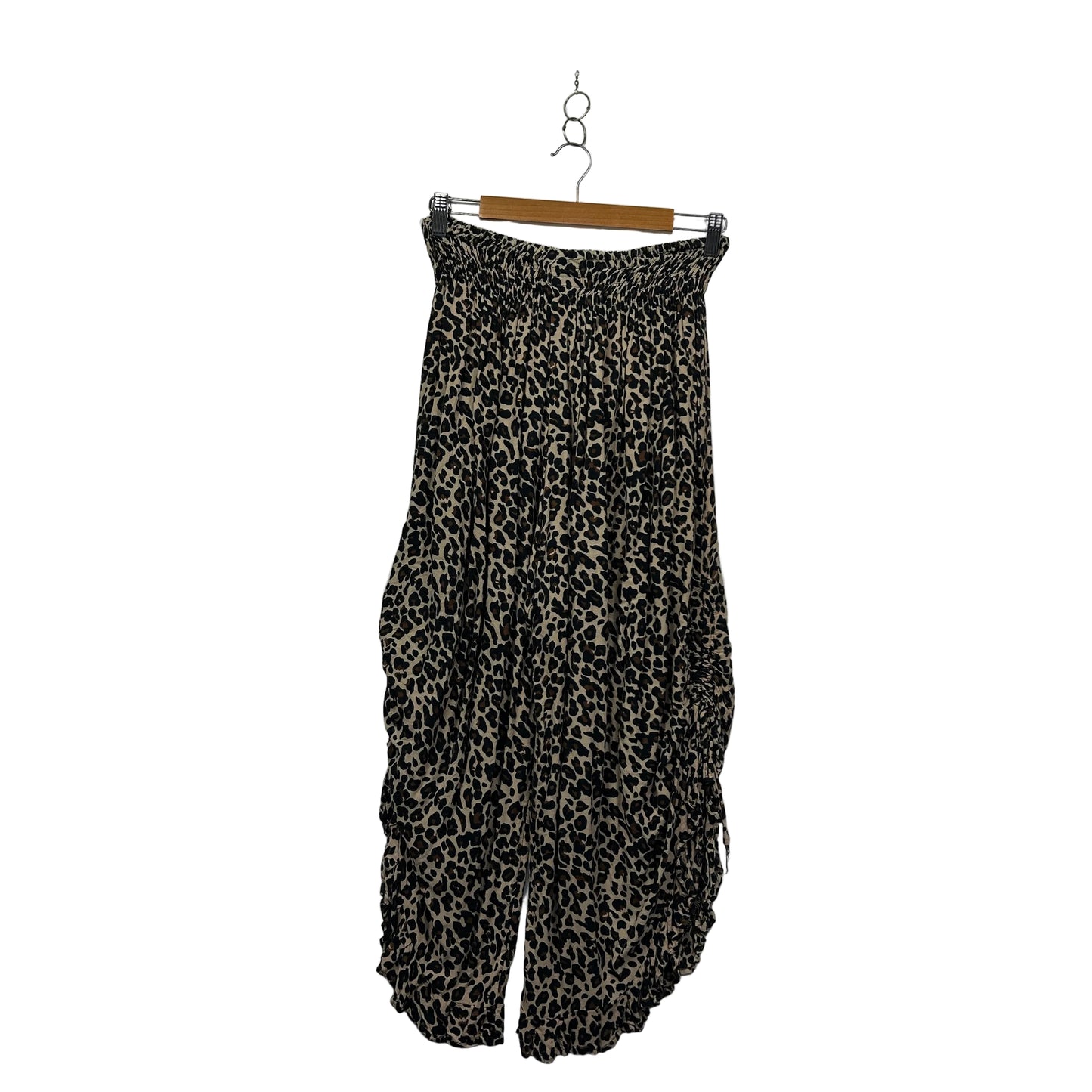 Mille & Me Leopard Print Spilt Leg Pants - Size 2XL