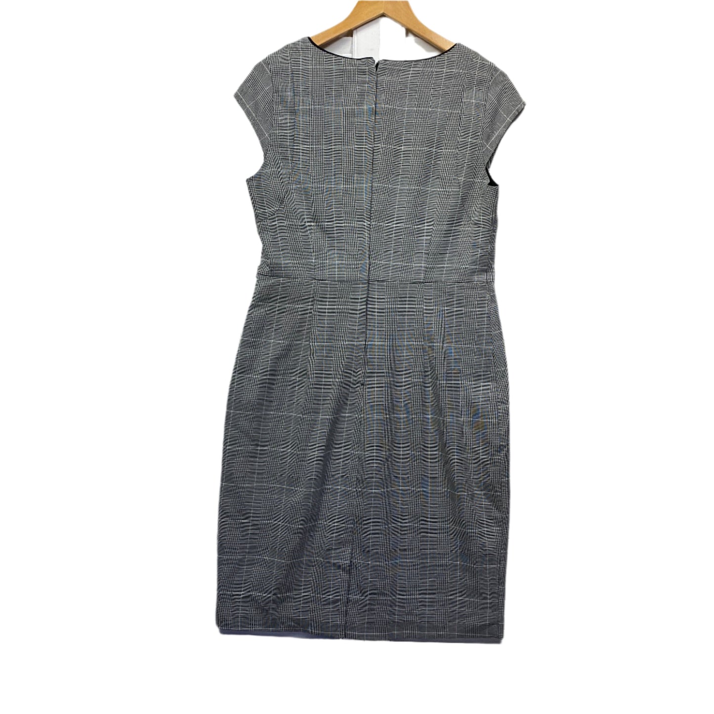 Preview Dress Size 14 Grey Short Sleeve Pencil Office