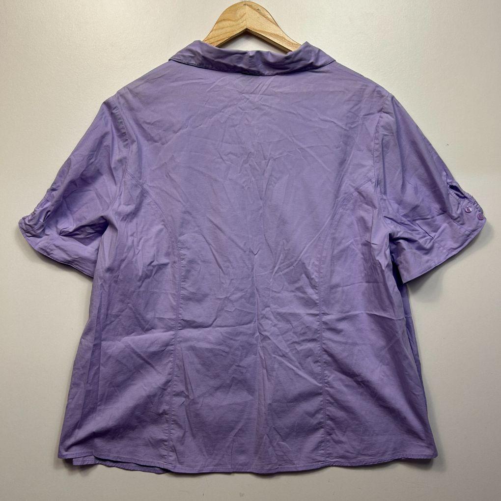 Woman Lilac Cotton Top - Size 24