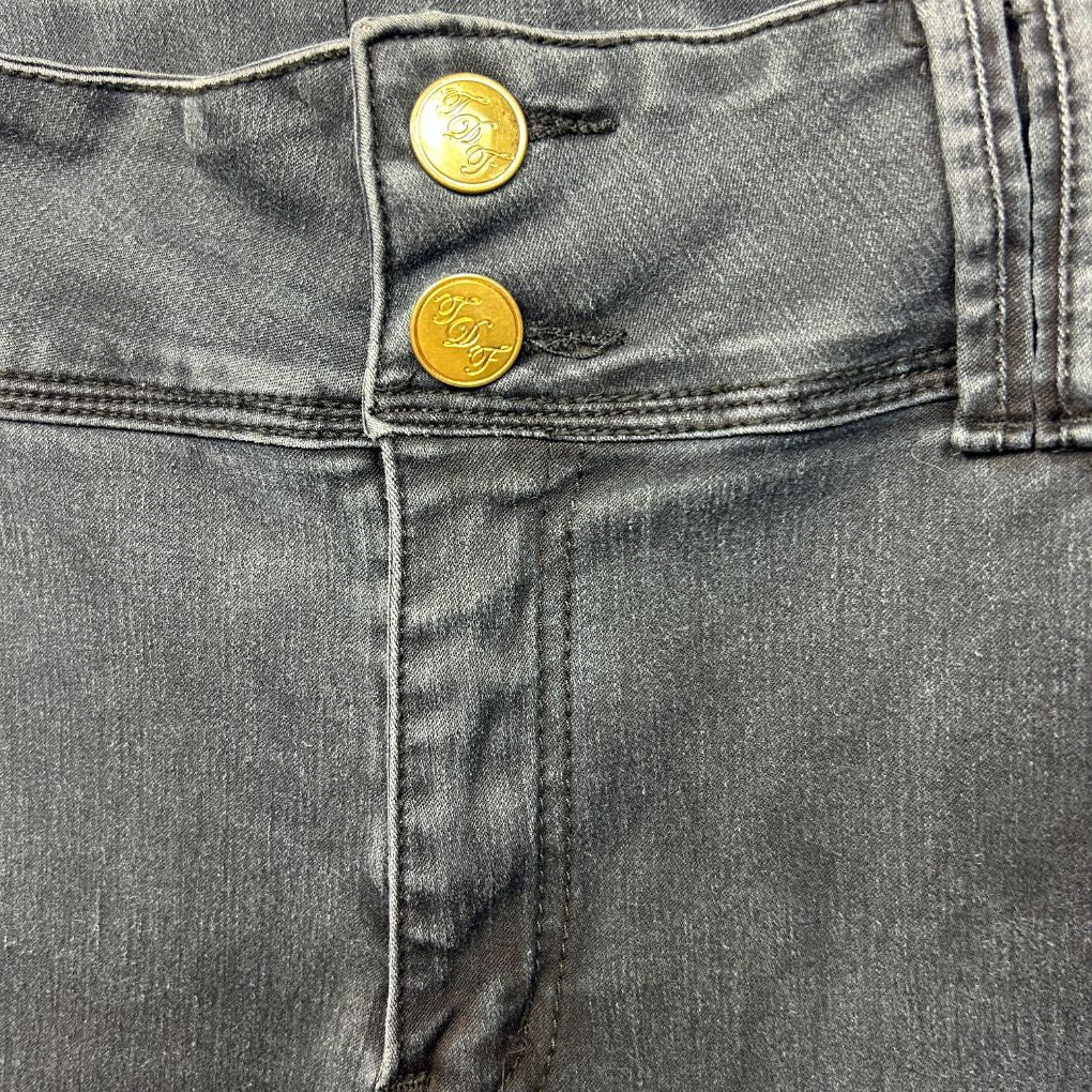 City Chic Black Denim Jeans - Size 16