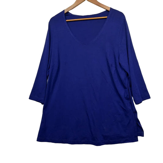 Taking Shape Blue Top - Size 16/S