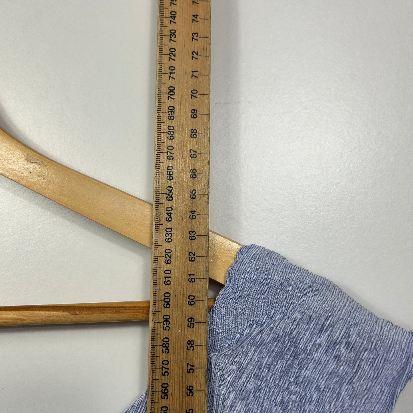 City Chic Blue Off-Shoulder Ruffle Top - Size S/16