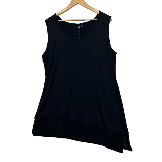 Taking Shape Black Sleeveless Top - Size 16/S
