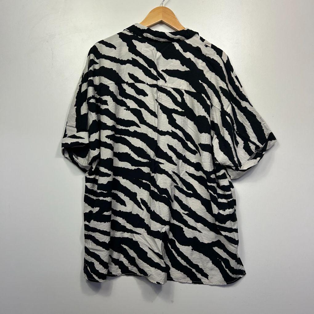 Anko Black/White Zebra Print Shirt - Size 18