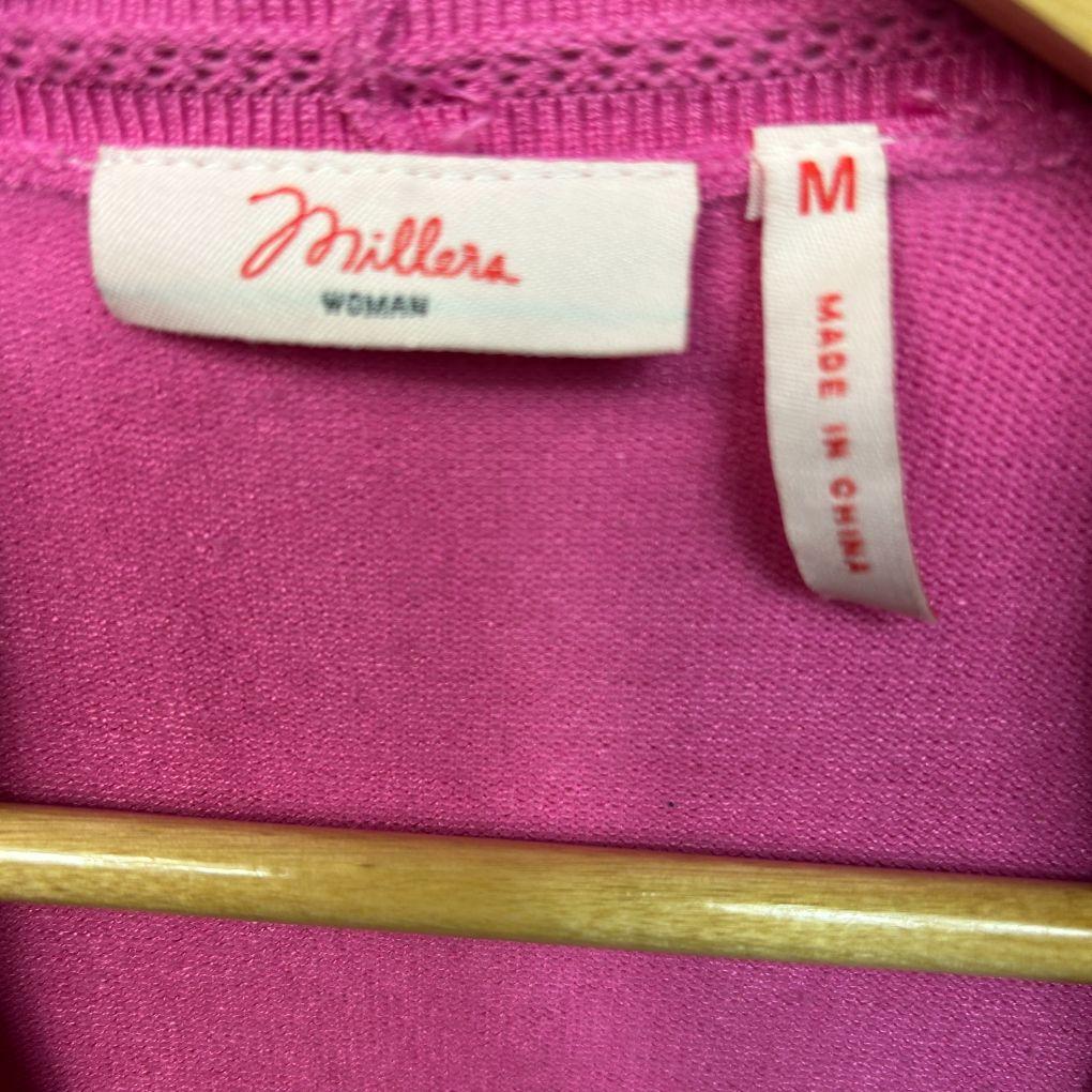 Millers Crop Pink Cardigan - Size M