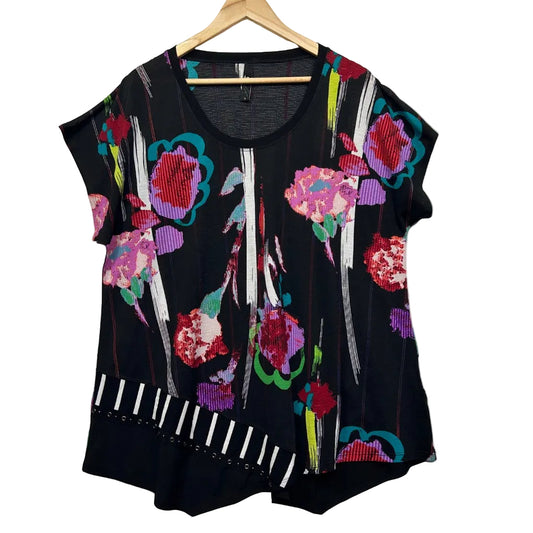 Taking Shape Floral Print Top - Size 16/S
