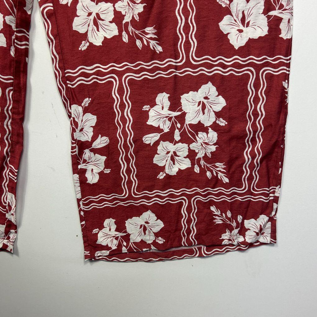Avella Red Floral Wide Leg Pants - Size 20