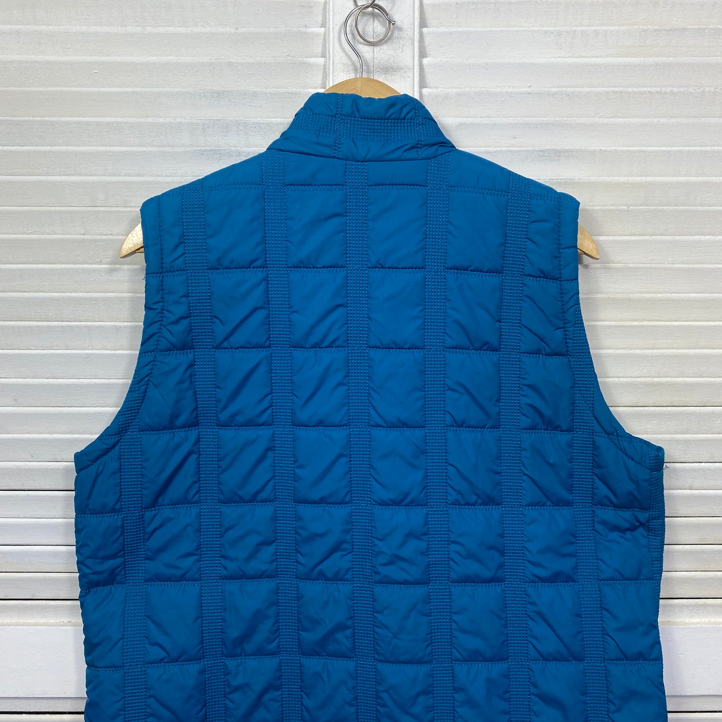 Millers Puffer Vest Top Size 18 Blue Sleeveless Zipped Pockets