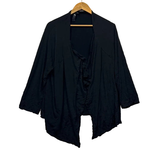 Taking Shape Black Open Front Top - Size 18/M