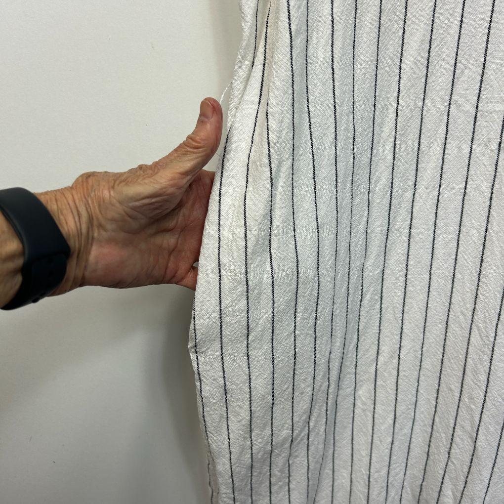 Betty Basics White Striped Jumpsuit - Size 16