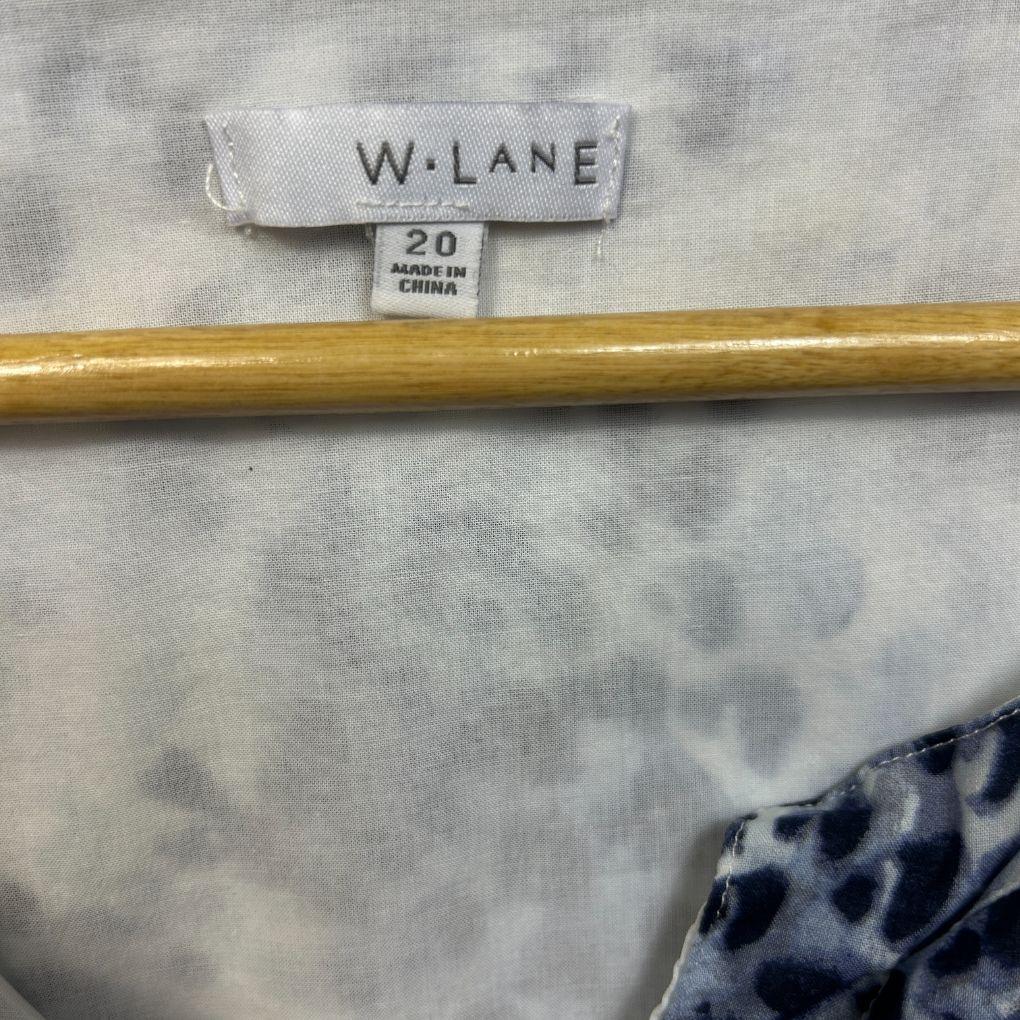 W.Lane Blue Cotton Dress - Size 20