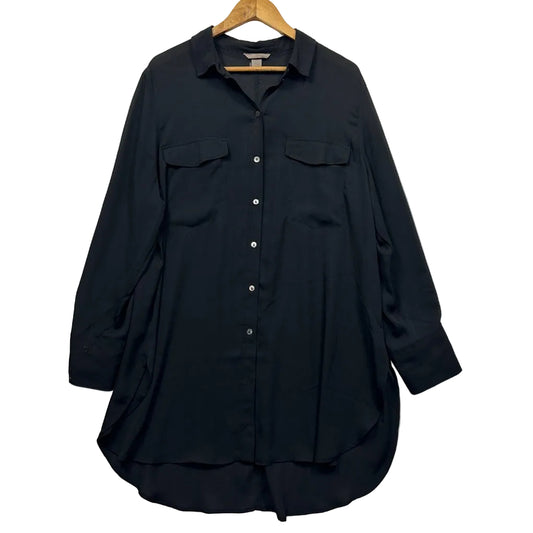 H&M Black Button Shirt - Size 18/20