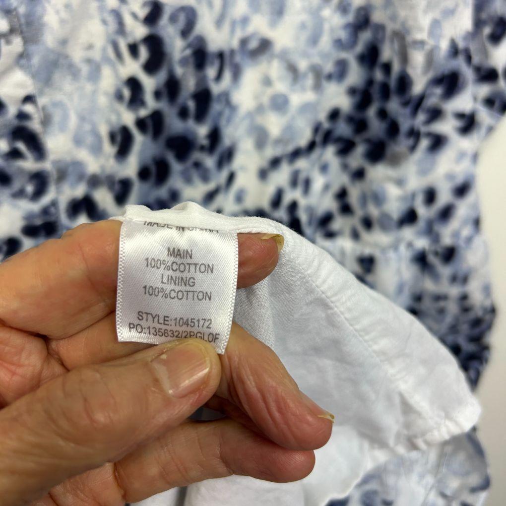 W.Lane Blue Cotton Dress - Size 20