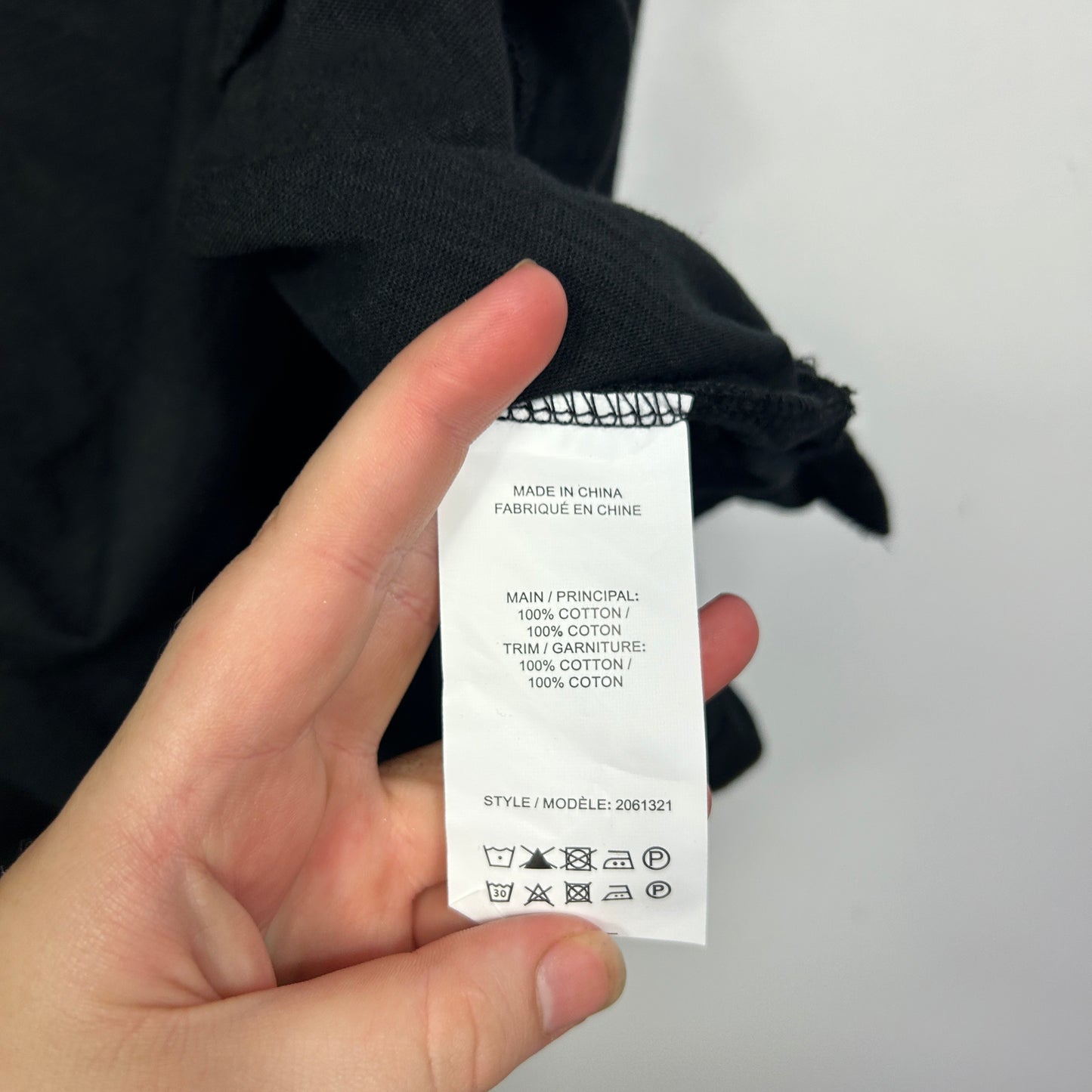 Millers Black Cotton Top with Lace Trim - Size 20