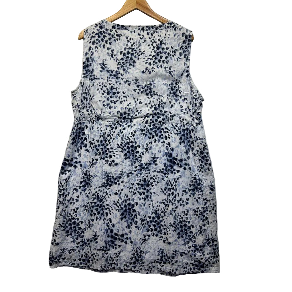 W.Lane Blue Cotton Dress - Size 20