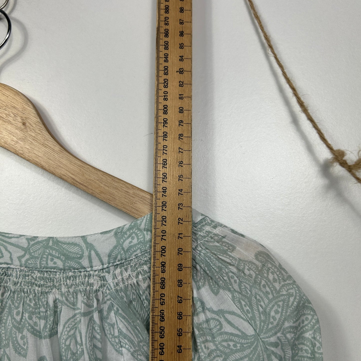 Target Sage Green Floral Peasant Top - Size 16