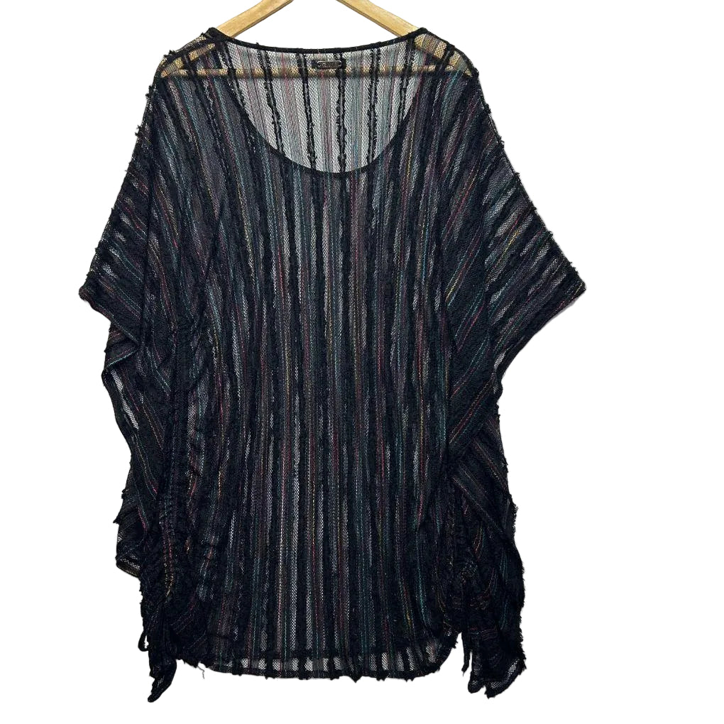 Rusty Swim Cover Up Black Top - Size M/L