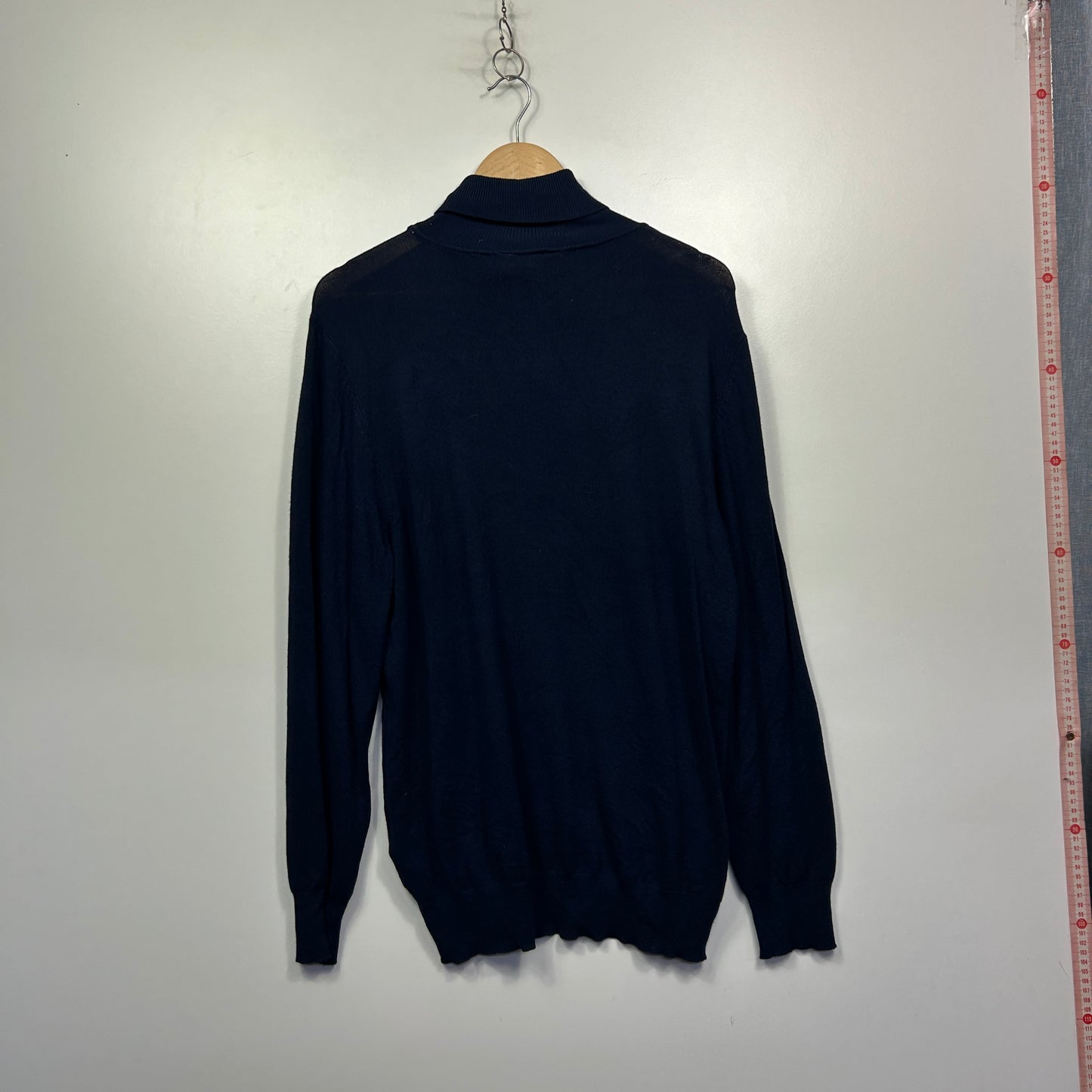 Millers Navy Ribbed Turtleneck Knit Jumper- Size XXL