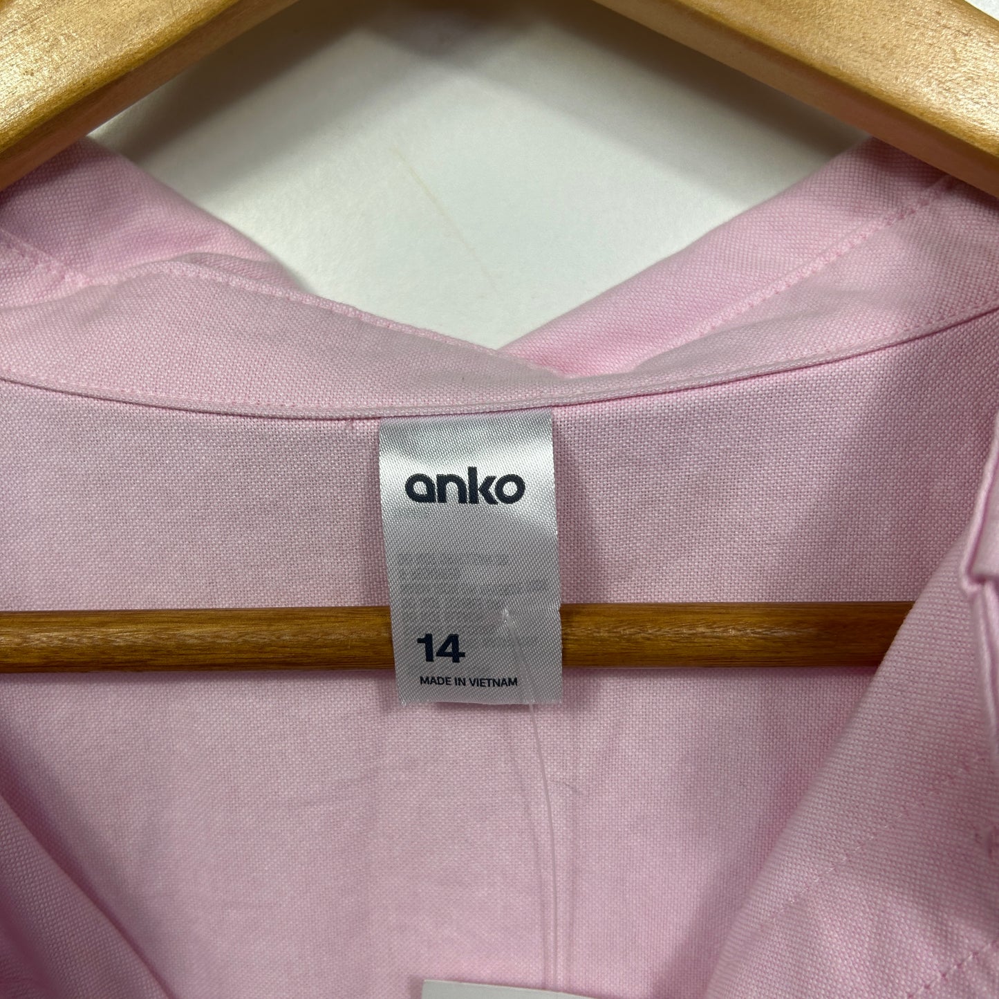 Anko Pink Cotton Oversized Shirt - Size 14